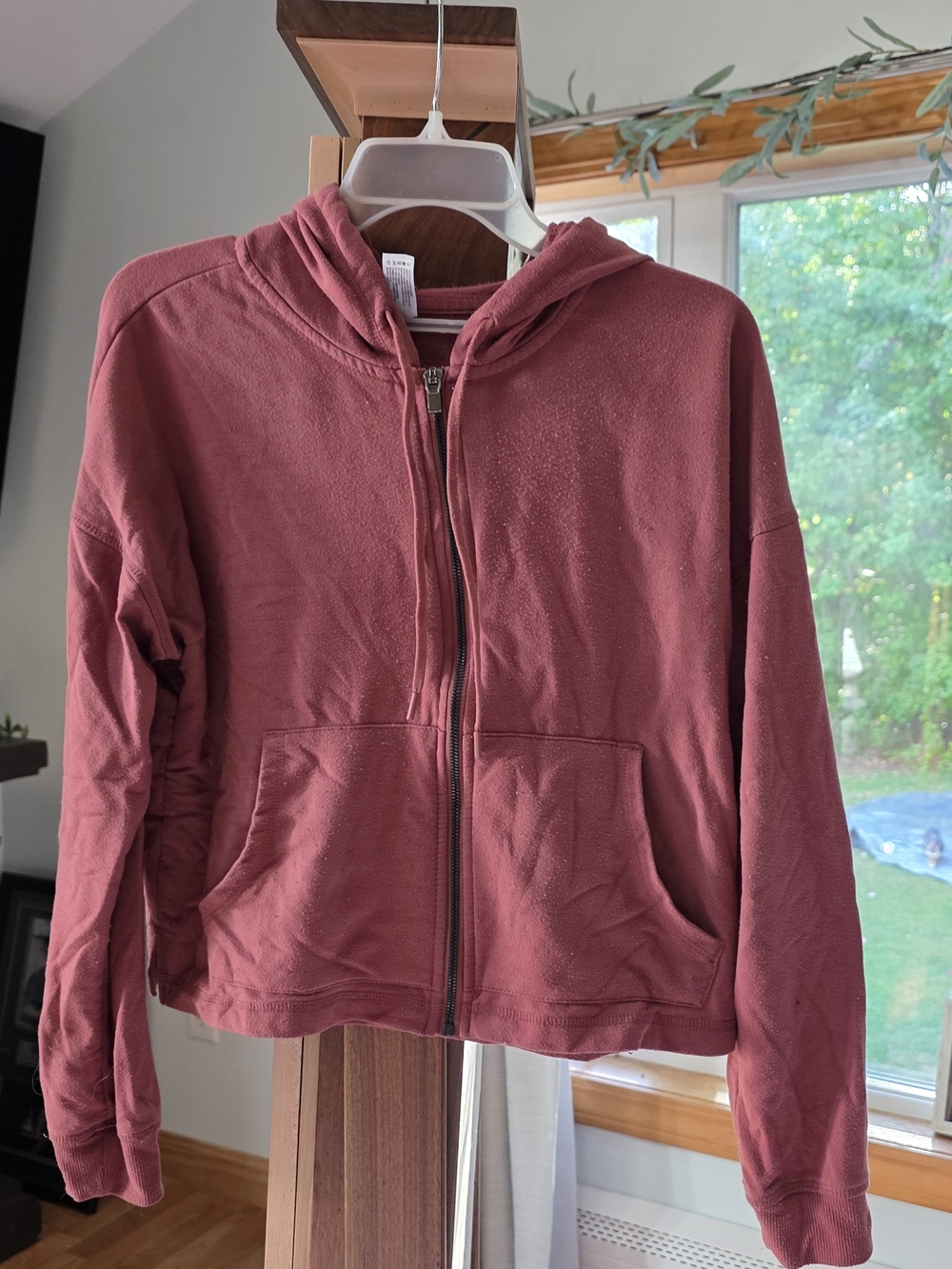 90 Degree By Reflex Rose Zip-Up Hoodie Jacket